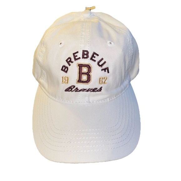 Brebeuf High School Braves White Ball Cap Indianapolis NWT - Picture 1 of 5